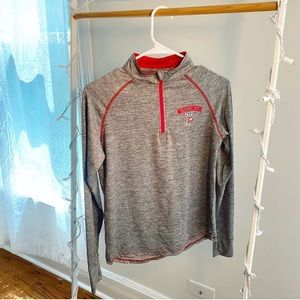 Wisconsin athletic quarter zip